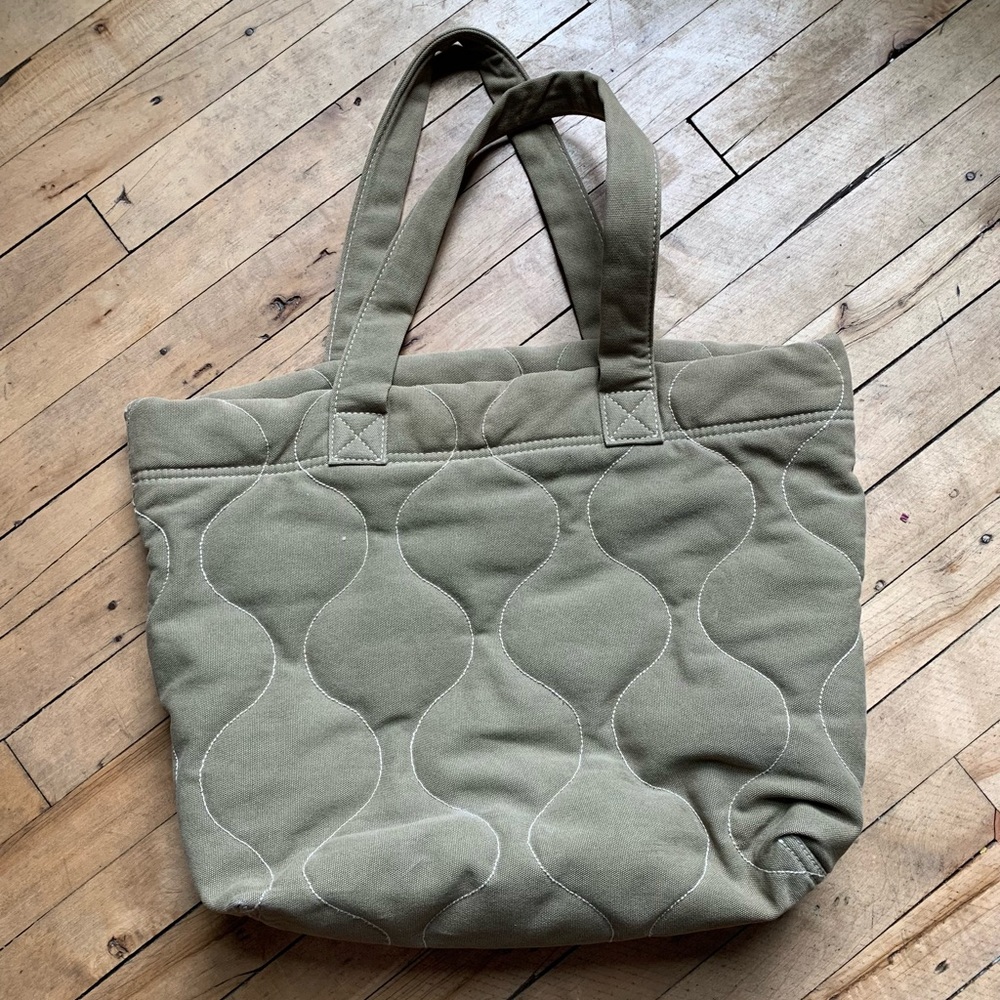 Madewell quilted tote bag